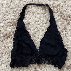 PINK Victorias Secret Black Halter Top Bra